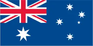 The official flag of the Australian nation.