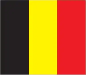 The official flag of the Belgian nation.