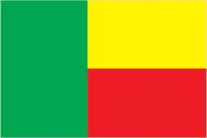 The official flag of the Beninese nation.