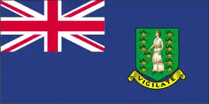 The official flag of the British Virgin Islander nation.