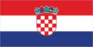 The official flag of the Croatian nation.