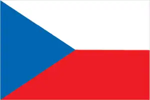 The official flag of the Czech nation.
