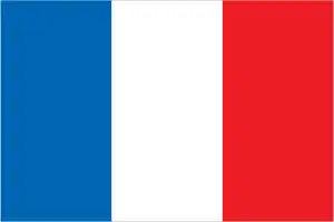 The official flag of the French nation.