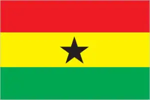 The official flag of the Ghanaian nation.