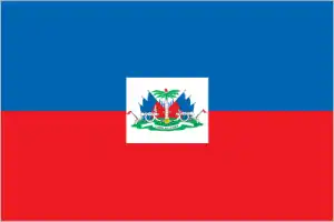The official flag of the Haitian nation.