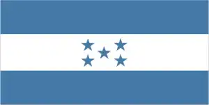 The official flag of the Honduran nation.