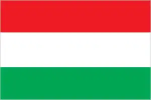 The official flag of the Hungarian nation.