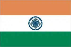 The official flag of the Indian nation.