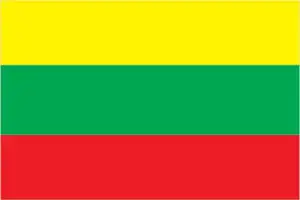 The official flag of the Lithuanian nation.