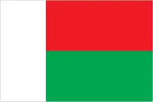 The official flag of the Malagasy nation.