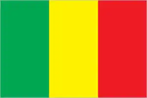 The official flag of the Malian nation.