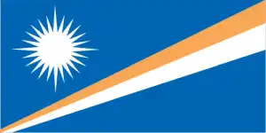 The official flag of the Marshallese nation.