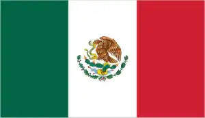 The official flag of the Mexican nation.