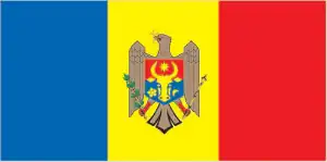 The official flag of the Moldovan nation.