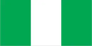 The official flag of the Nigerian nation.