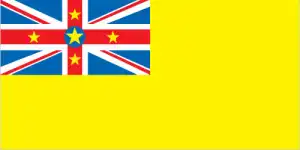 The official flag of the Niuean nation.