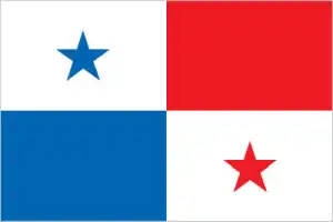 The official flag of the Panamanian nation.