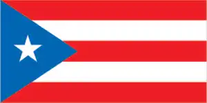 The official flag of the Puerto Rican nation.