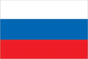 The official flag of the Russian nation.