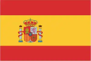 The official flag of the Spanish nation.