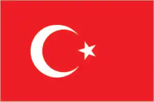 The official flag of the Turkish nation.